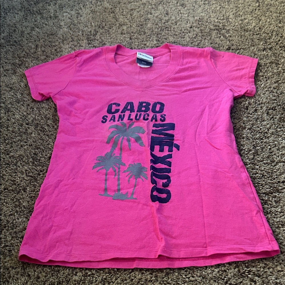 Pink Cabo San Lucas Kids T-Shirt